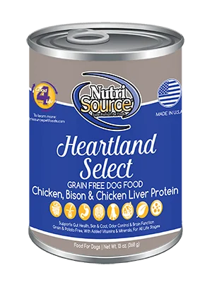 Nutrisource Grain Free Heartland Select Canned Dog Food