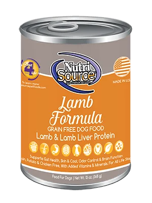 Nutrisource Grain Free Lamb Canned Dog Food