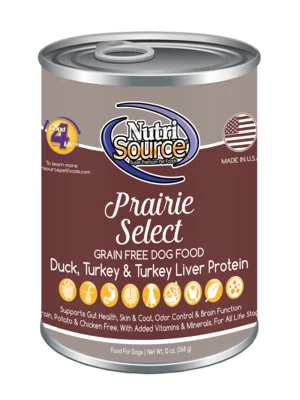 Nutrisource Grain Free Prairie Select Canned Dog Food