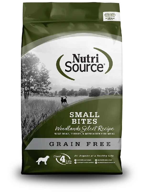 Nutrisource Grain Free Small Bites Woodlands Select Dry Dog Food