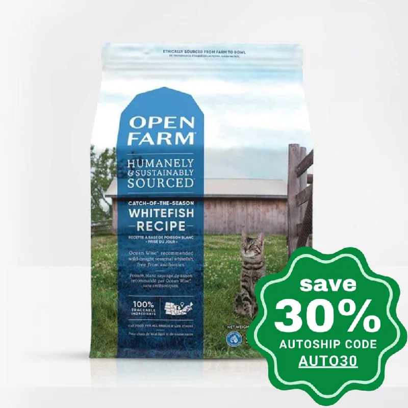 Open Farm - Dry Food for Cats - Grain Free Catch-of-the-Season Whitefish Recipe - 8LB