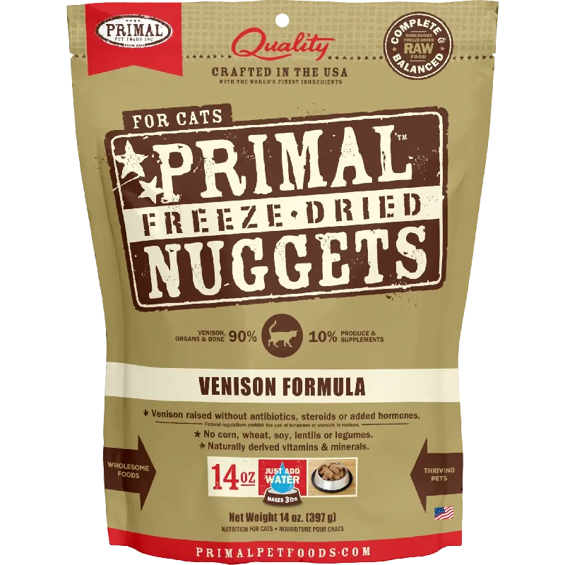 Primal Cat Freeze Dried Food Nuggets Venison