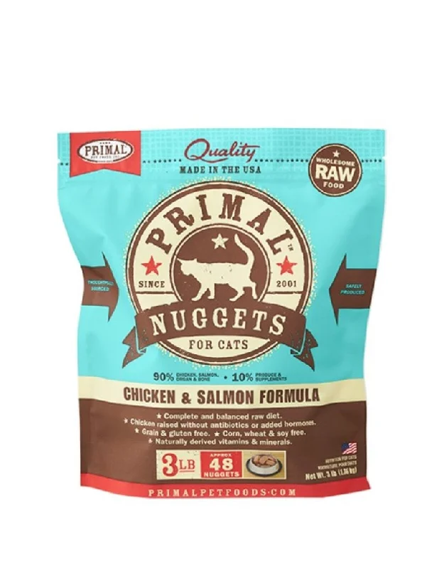 Primal Cat Frozen Raw Food Nuggets Chicken & Salmon