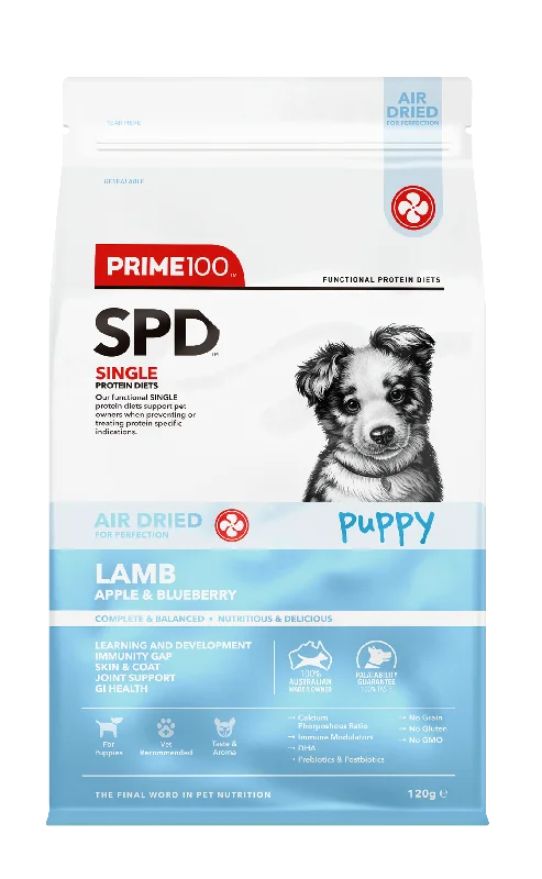 Prime100 Air Dried Dog Food Puppy Lamb Apple & Blueberry