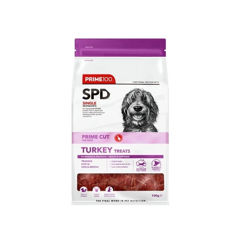 PRIME100 SPD™ Prime Cut Turkey Dog Treats 100g