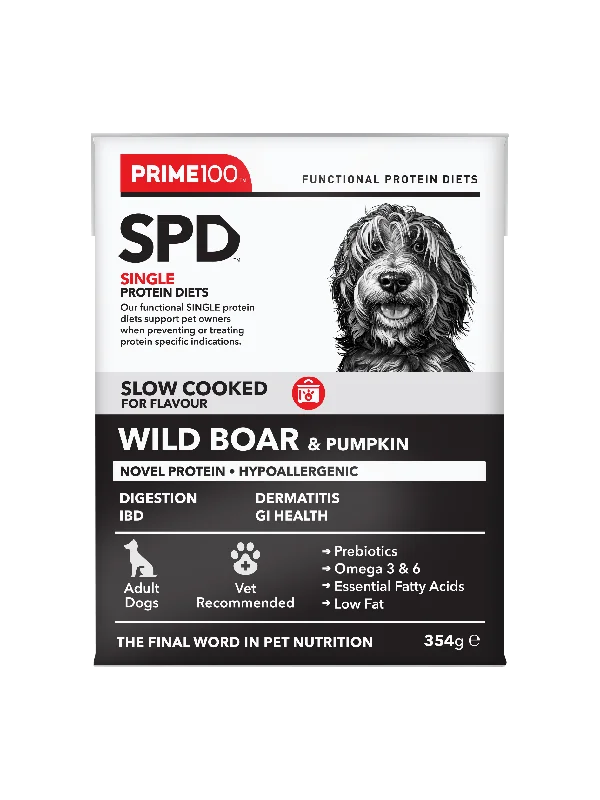 PRIME100 SPD™ Slow Cooked Wild Boar & Pumpkin Wet Dog Food 354g