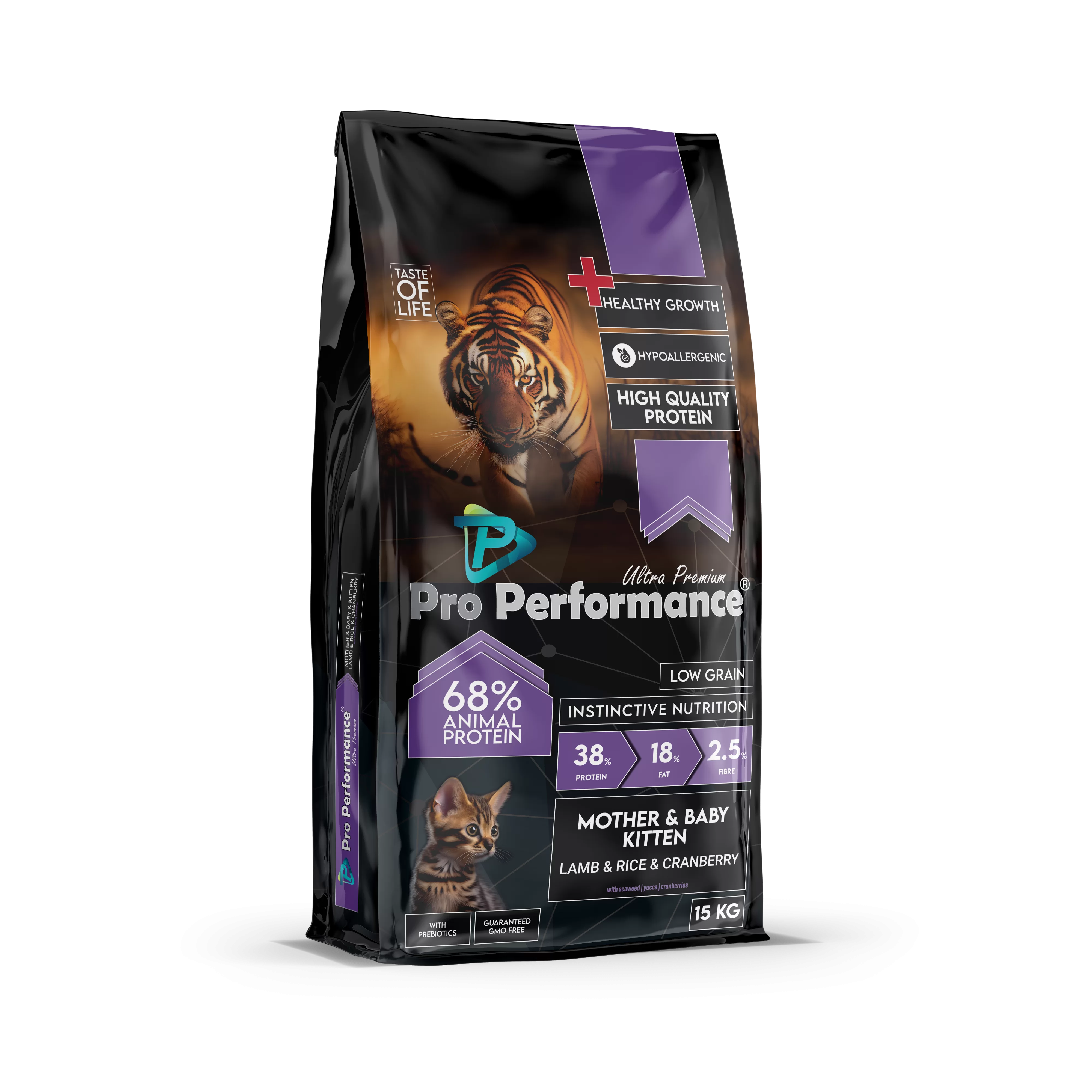 pro performance adult cat food mother & baby kitten with lamb & rice 15kg