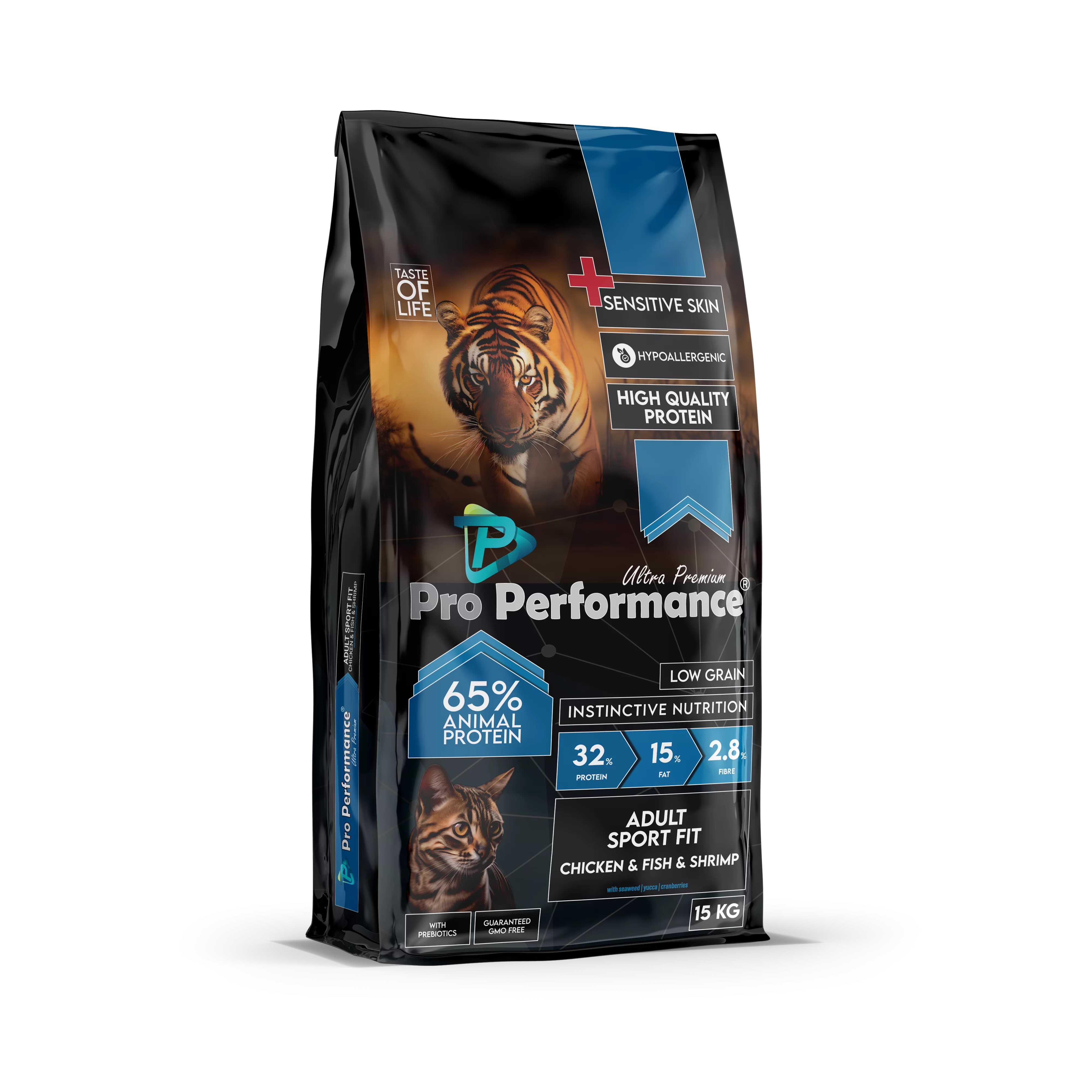 pro performance adult cat food sporfit cat chicken & fish 15kg