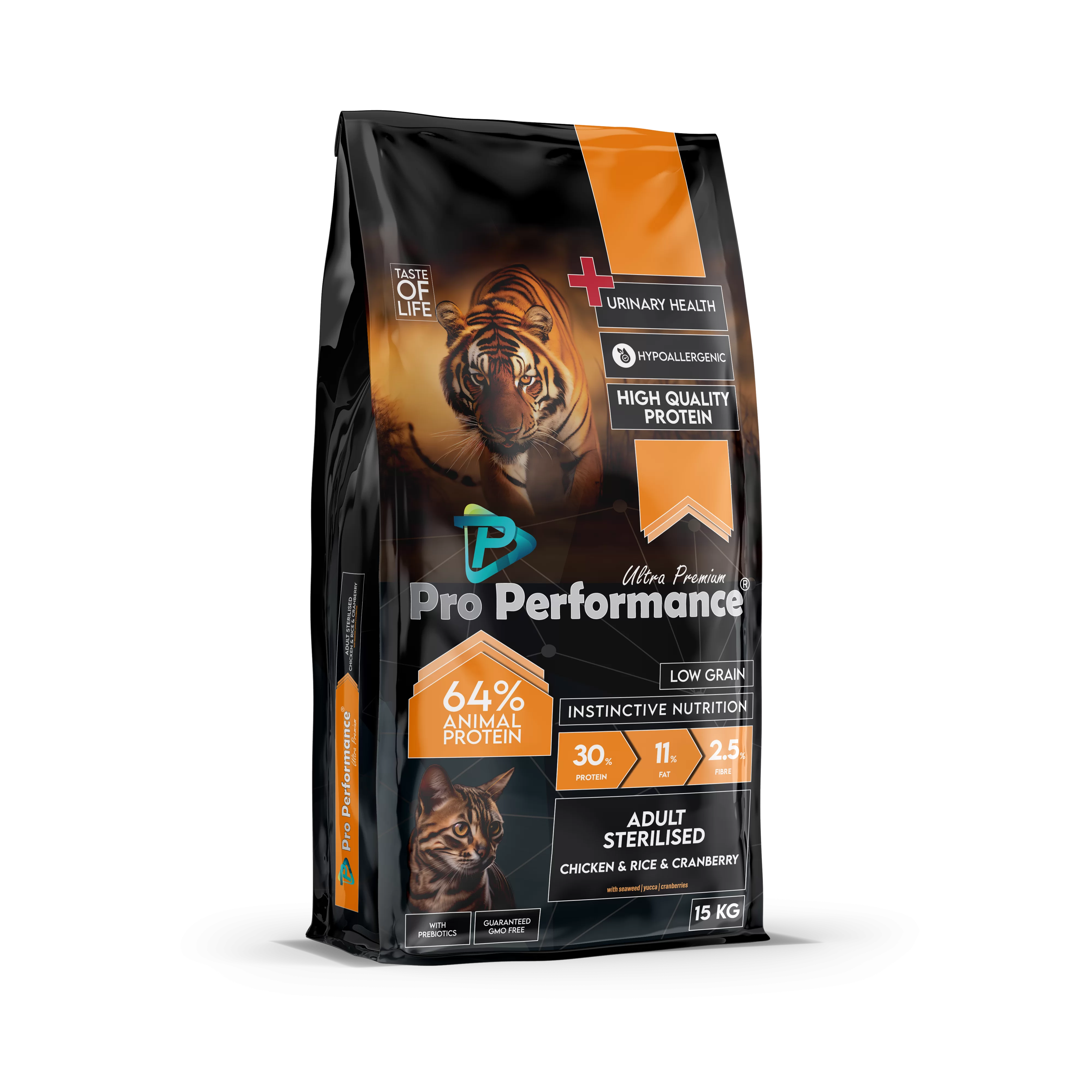 pro performance adult cat food sterilized urinary care with chicken & rice 15kg