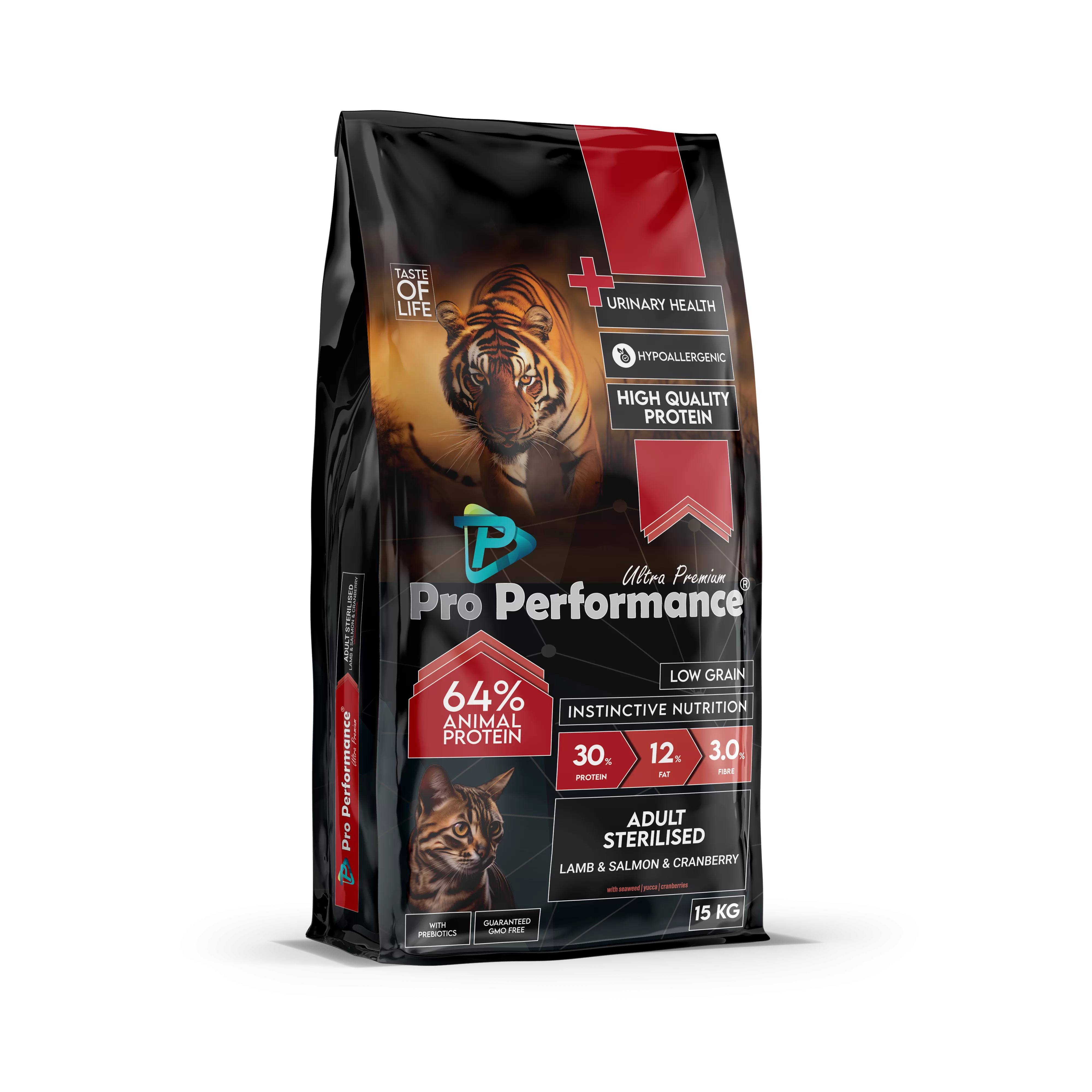 pro performance adult cat food sterilized urinary care with lamb & cramberry 15kg