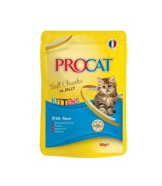 Procat Soft Chunks in Jelly for Kitten with Tuna 100gm