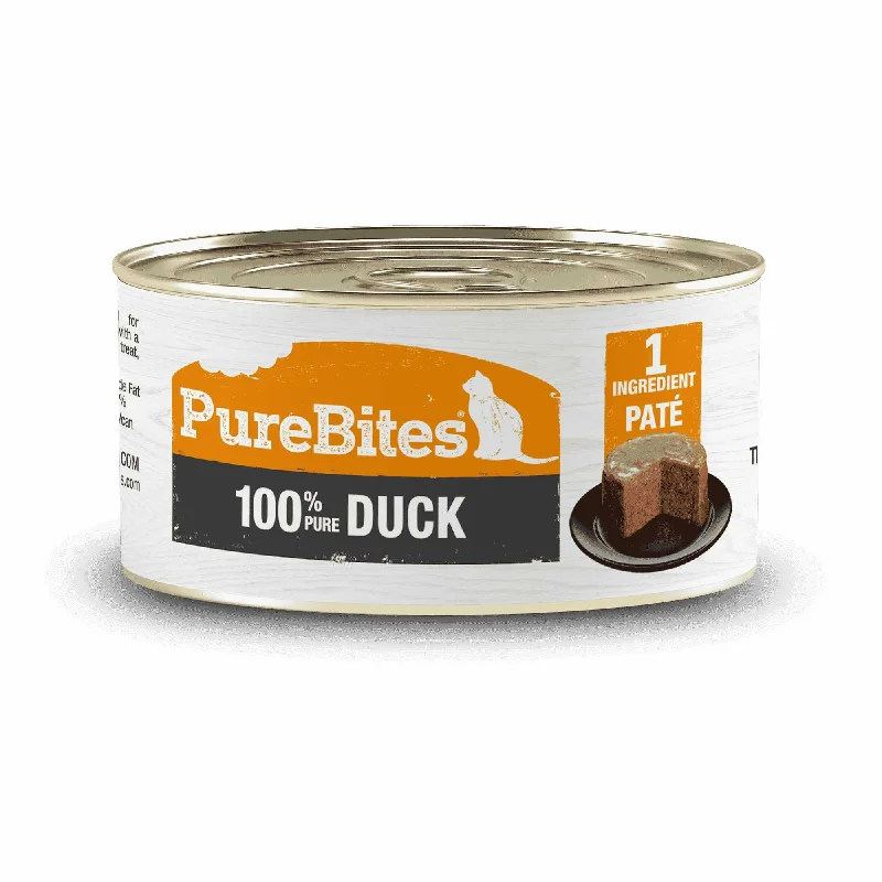 PureBites 100% Pure Protein Duck Pate Cat Food 12 / 2.5 oz