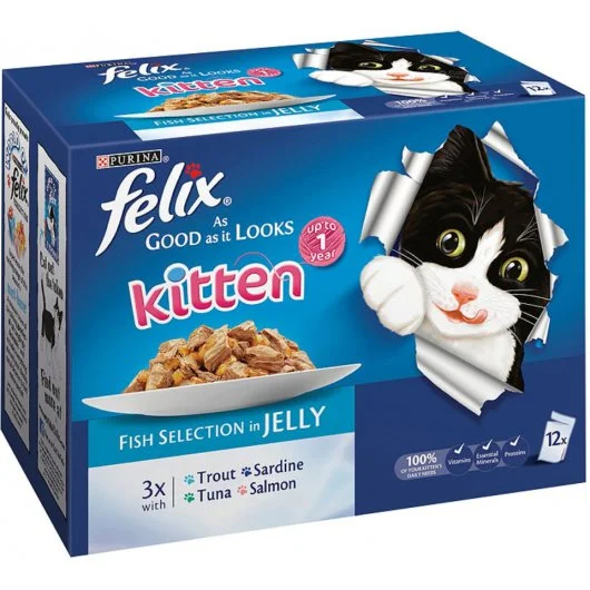 Purina Felix As Good As It Looks Fish Selection for Kittens