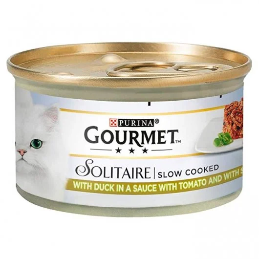 Gourmet Solitaire Can With Duck & Garden Veg In Sauce