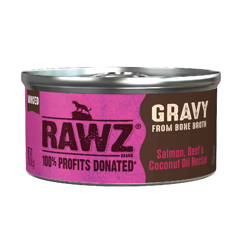 RAWZ Gravy From Bone Broth Salmon, Beef & Coconut Oil Canned Cat Food