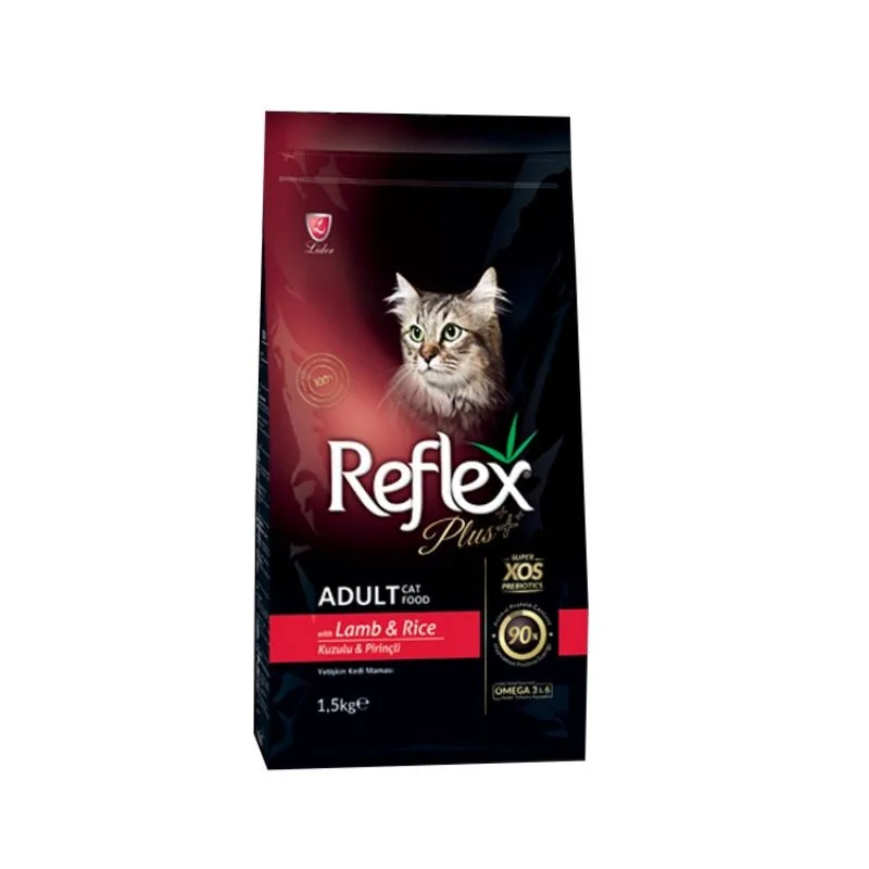 Reflex Plus Adult Cat Food with Lamb & Rice 1.5KG