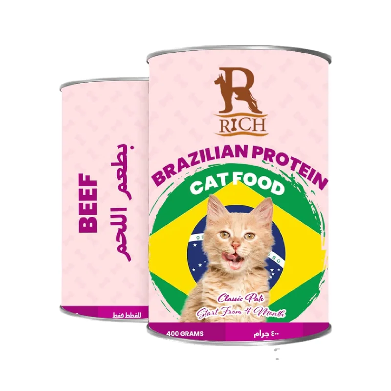 Rich wet Food for cats with beef 400G