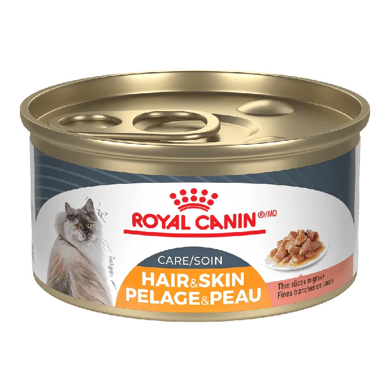 Royal Canin Canned Cat Food Adult Hair & Skin Care Thin Slices In Gravy