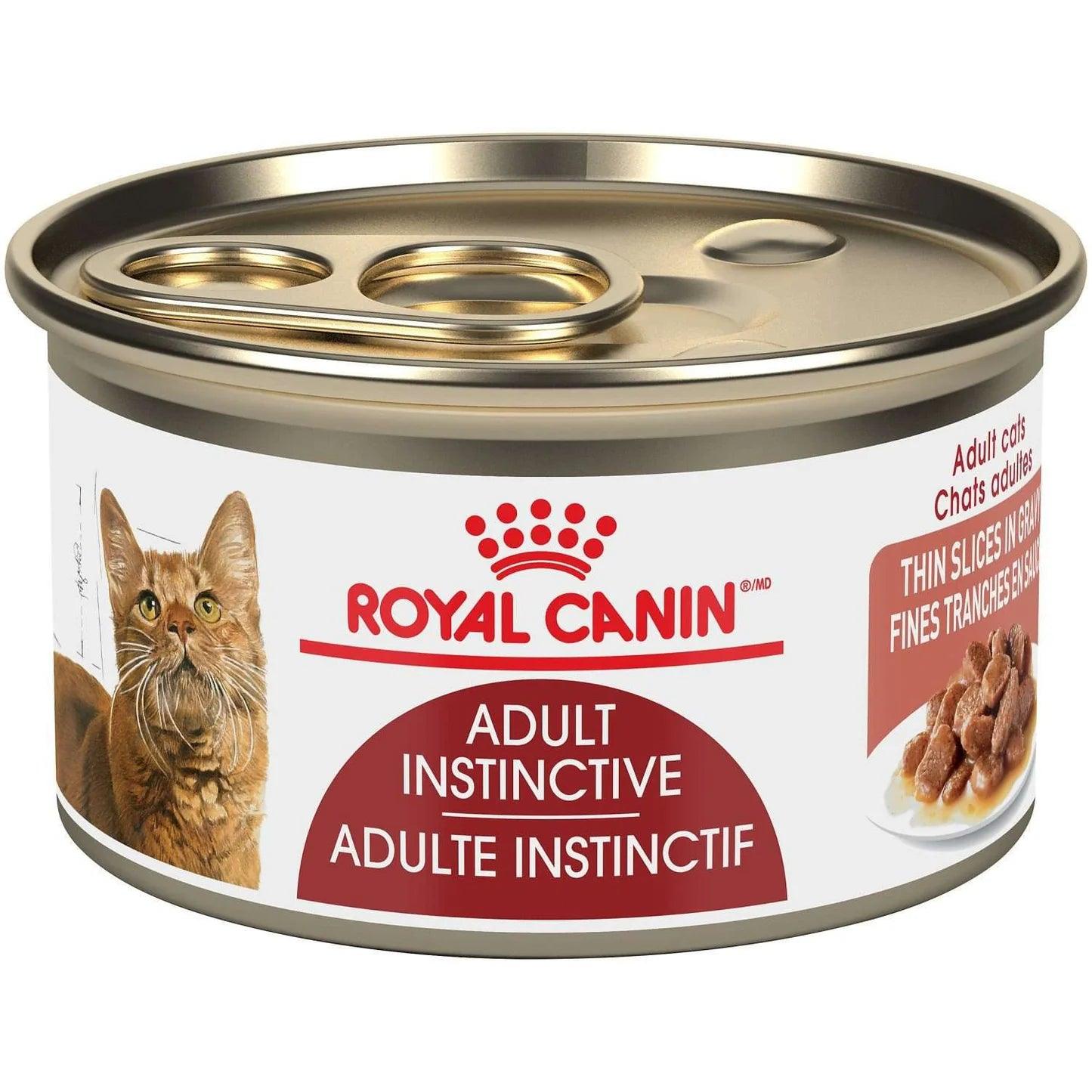 Royal Canin Canned Cat Food Adult Instinctive Thin Slices In Gravy