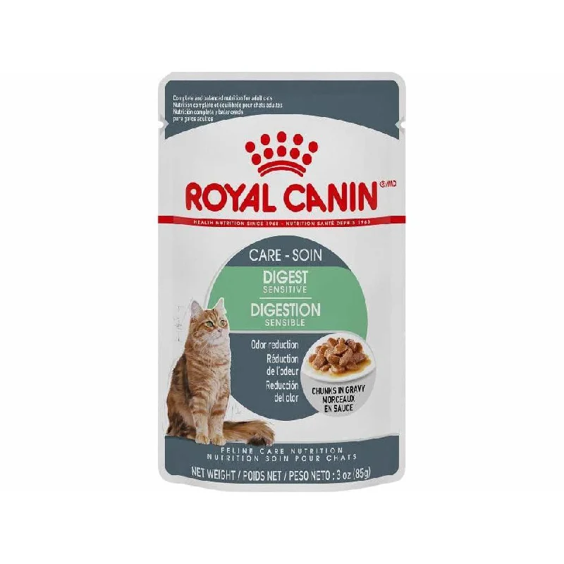 Royal Canin Cat Pouches Chunks In Gravy Adult Digest Sensitive