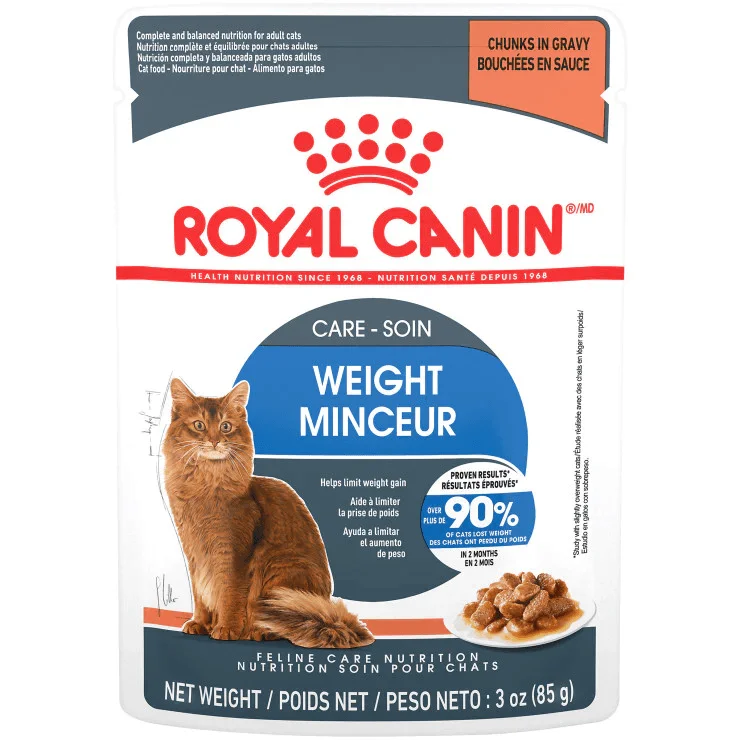 Royal Canin Cat Pouches Chunks In Gravy Adult Weight Care