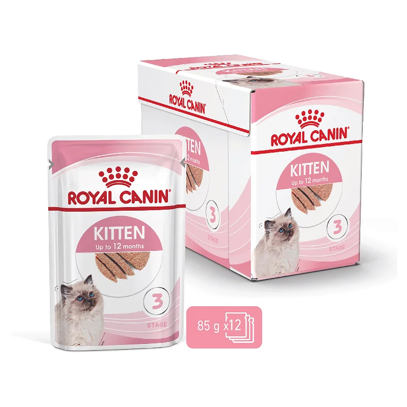 Royal Canin Kitten Instinctive with Loaf Wet Cat Food Pouches 85g x 12