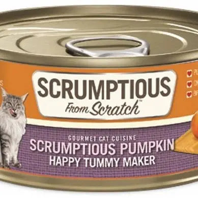 Scrumptious From Scratch Pumpkin Puree Pack Wet Cat Food 12/2.8oz