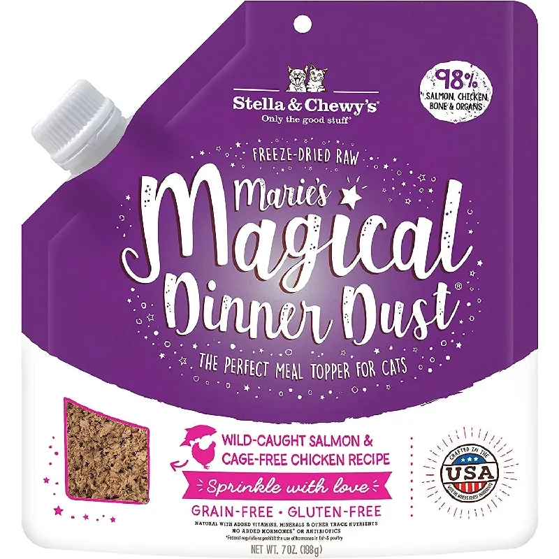 Stella & Chewys Cat Freeze-Dried Marie Magical Dinner Dust Salmon 7Oz