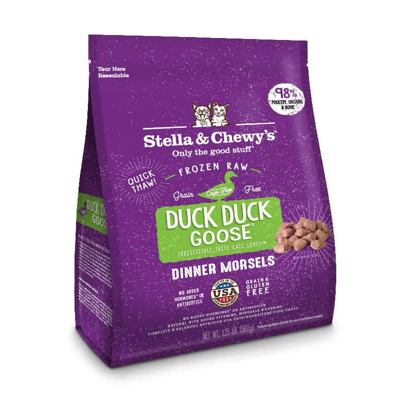 Stella & Chewy's Cat Frozen Raw Food Dinner Morsels Duck, Duck, Goose