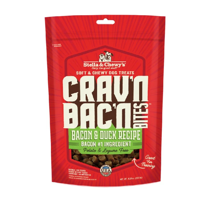 Stella & Chewy’s Crav'n Bac'n Bites Bacon & Duck Dog Treats 8.25oz