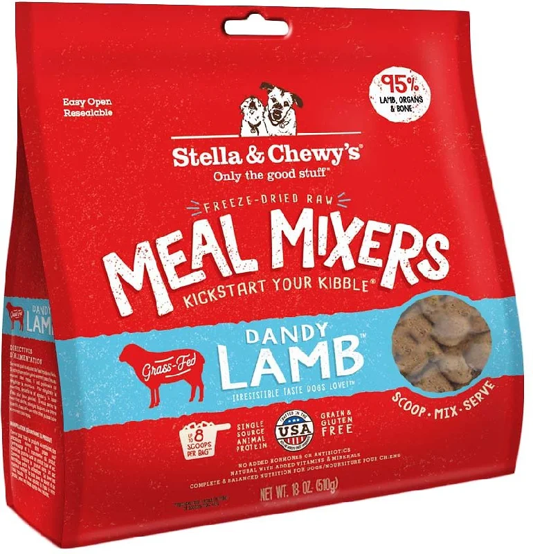 Stella & Chewy's Dandy Lamb Grain-Free Freeze-Dried Raw Meal Mixers Dog Food