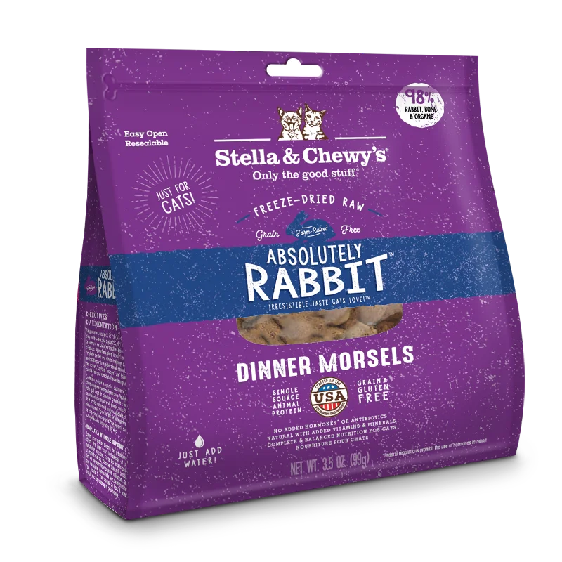 Stella & Chewy's Freeze Dried Absolutely Rabbit Dinner Morsels Cat Food