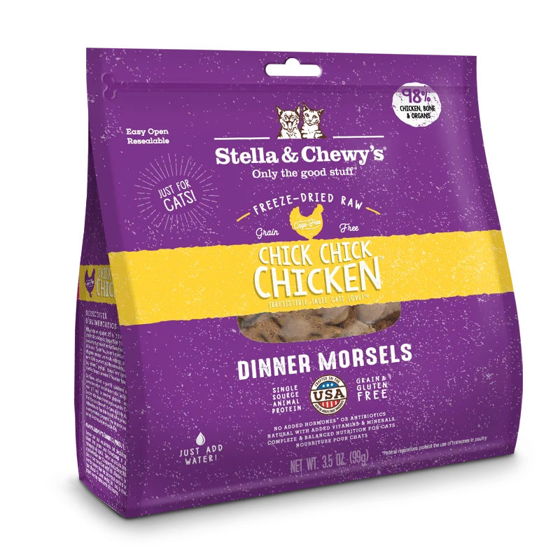 Stella & Chewy's Freeze Dried Chick Chick Chicken Dinner Morsels Cat Food