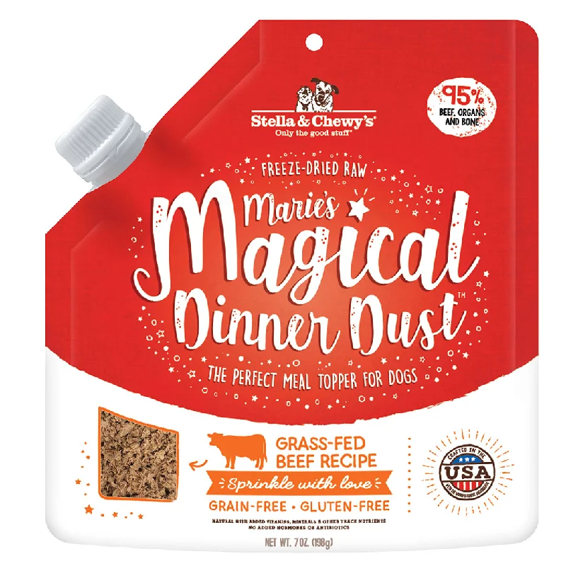 Stella & Chewy's Marie's Magical Dinner Dust Freeze-Dried Grass-Fed Beef Recipe Topper Dog Food