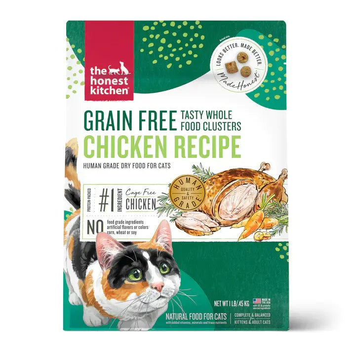 The Honest Kitchen Whole Food Clusters Grain Free Chicken Dry Cat Food