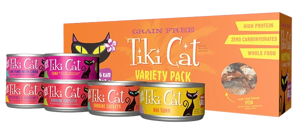 Tiki Cat King Kamehameha Luau Grill Variety Pack Canned Cat Food