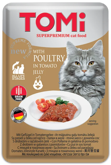 TOMi 100g pouch – poultry in tomato jelly