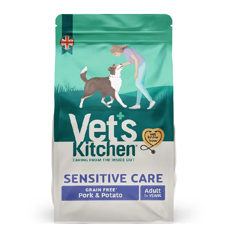 Vet's Kitchen Sensitive Care Grain Free Adult Dry Dog Food Pork & Potato 6kg