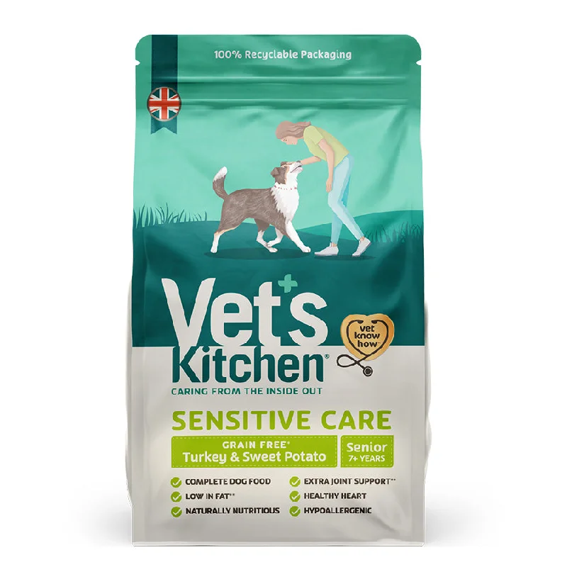 Vet's Kitchen Sensitive Care Grain Free Senior Dry Dog Food Turkey & Sweet Potato 2.2kg