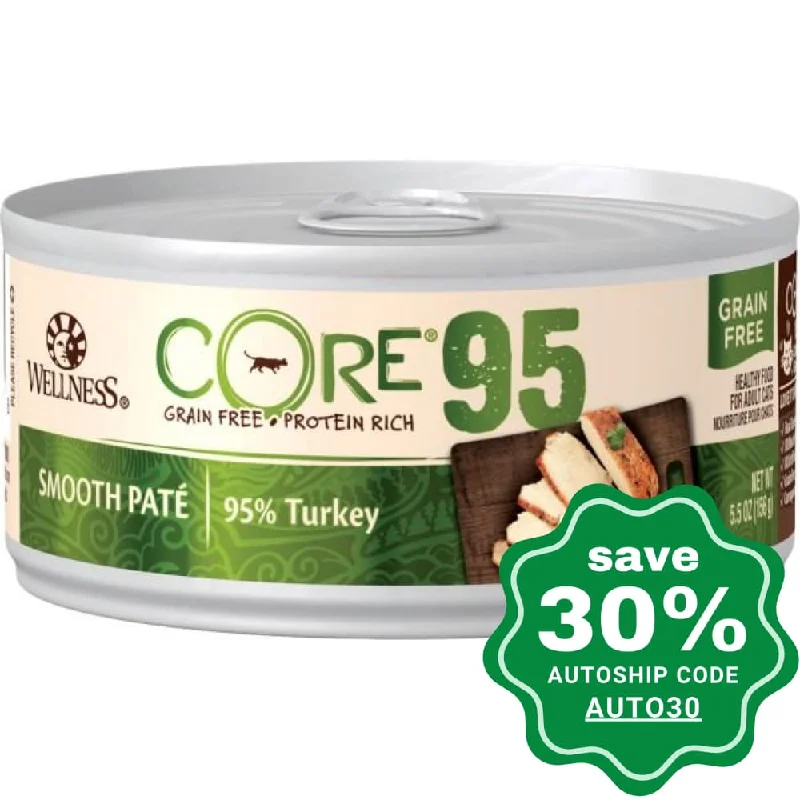 Wellness - CORE 95 - Grain Free Canned Cat Food - 95% Turkey - 5.5OZ (min. 24 Cans)