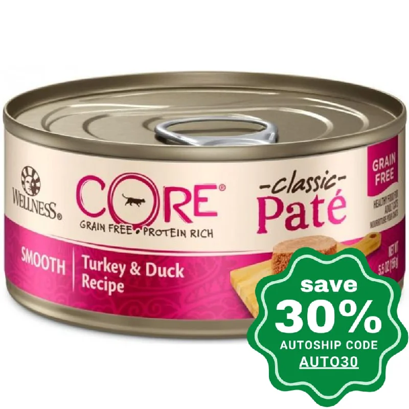 Wellness - CORE Pate - Grain Free Canned Cat Food - Turkey & Duck - 5.5OZ (min. 24 Cans)