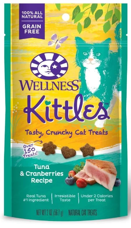 Wellness Kittles Grain Free Tuna and Cranberries Natural Crunchy Cat Treats