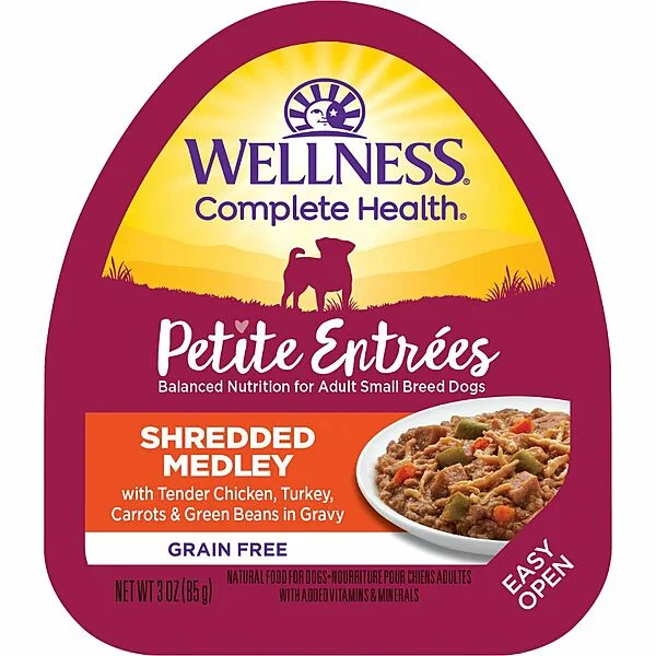 Wellness Petite Entrée  Shredded Medley Chicken/Turkey/Carrot/GreenBean 3OZ