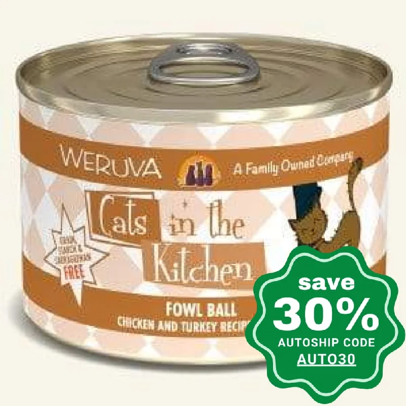 Weruva - Cats In The Kitchen - Fowl Ball - Chicken & Turkey - 170G (min. 24 Cans)