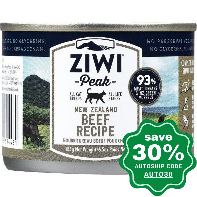 Ziwipeak - Moist BEEF Recipe Canned Cat Food - 185G (min. 12 cans)