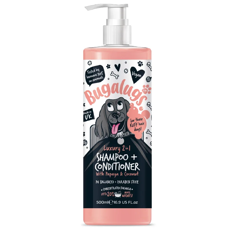 Luxury 2 in 1 Dog Shampoo & Conditioner with Papaya & Coconut