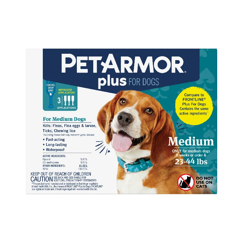 PetArmor Plus Flea & Tick Topical Dog 23-44LB 3CT